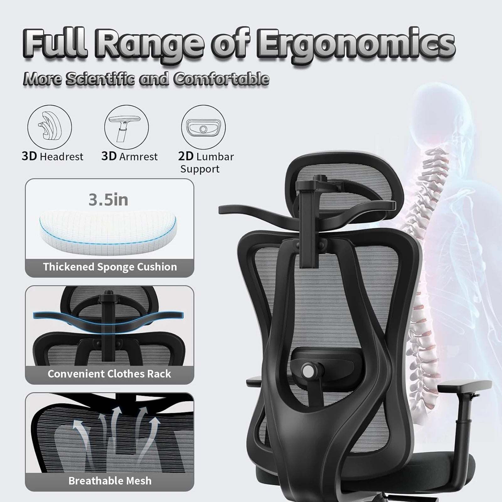 ProFlex Ergonomic Mesh Office Chair