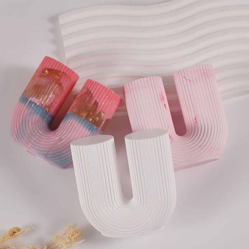 SkandiShop U Shape Candle Silicone Mold