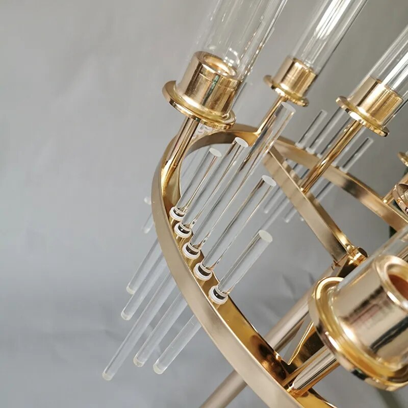 SkandiShop Metal Candlestick Holders Stands Wedding Table Centerpieces