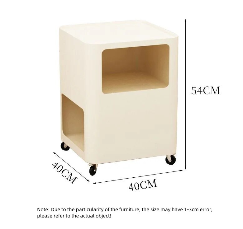 SkandiShop Jörn Side Table with rollers