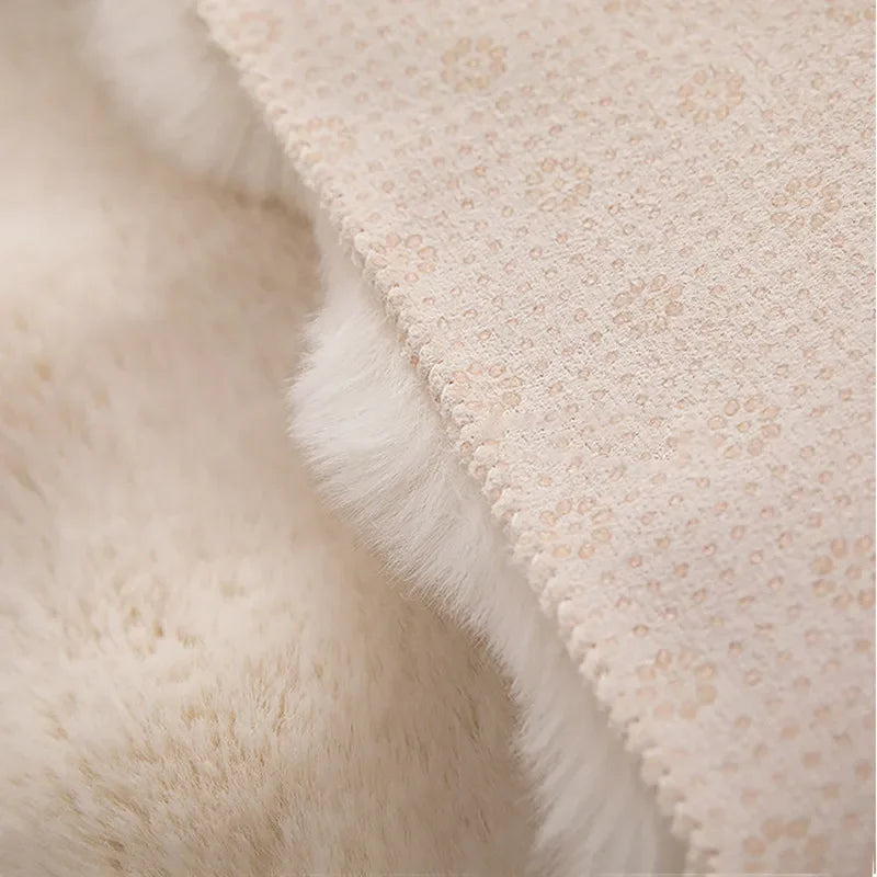 SkandiShip Fluffy Faux Fur Rug