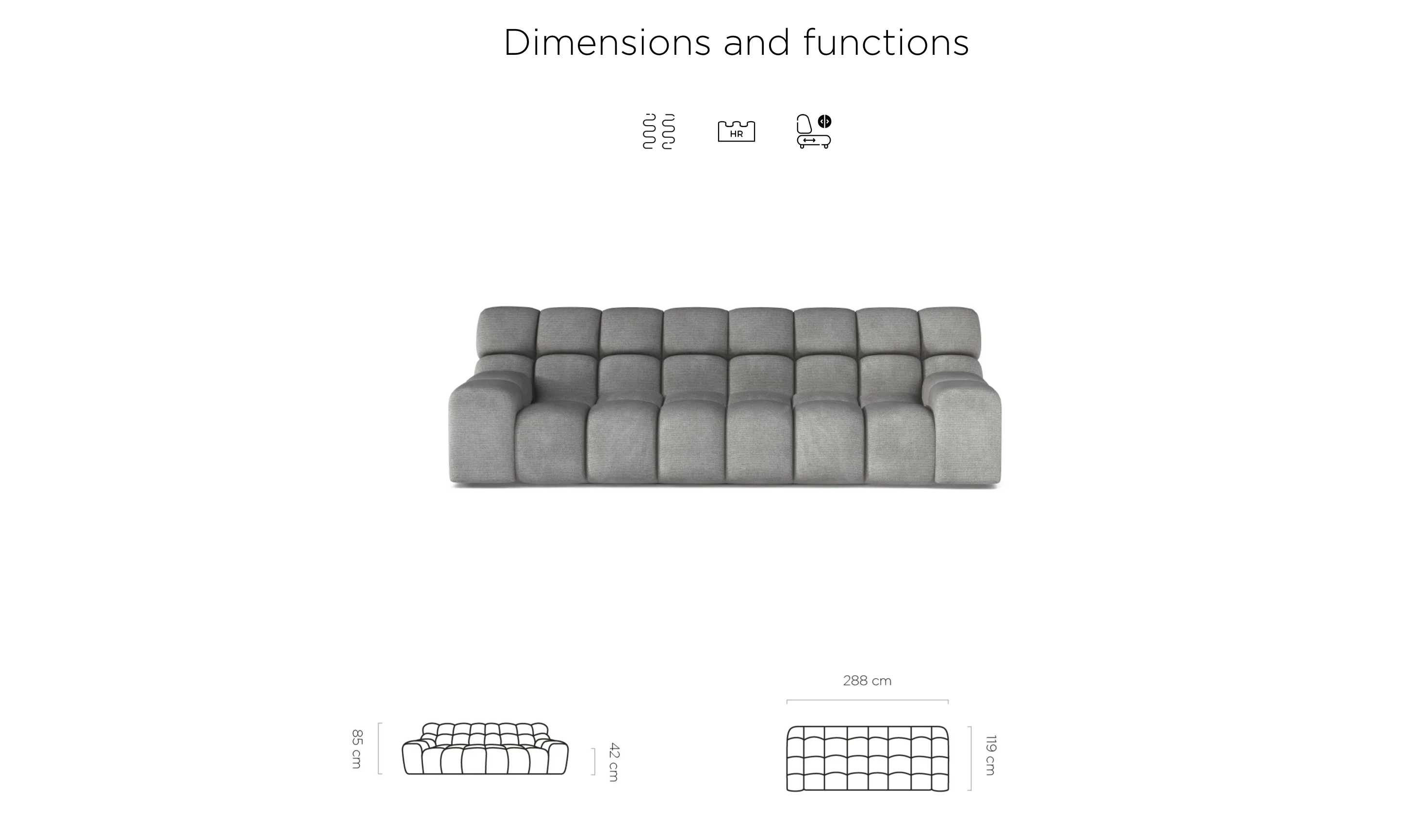 SkandiShop Campile Big Sofa