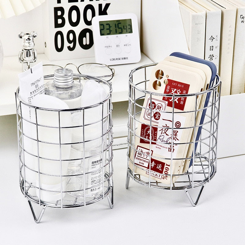 Creative Storage Basket Desktop Storage Baskets with Hollow Out