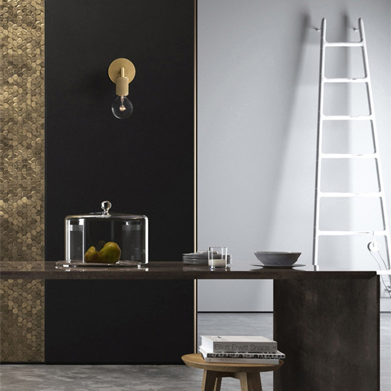 SkandiShop Postmodern LED Wall Lamp Living Room Dining Room Wall Light Aisle Background Minimalist Bedroom Bedside Lamp