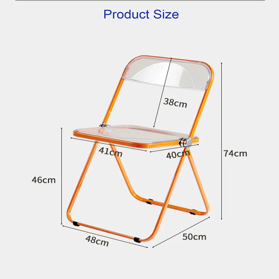 SkandiShop Outdoor Transparent Folding Chair