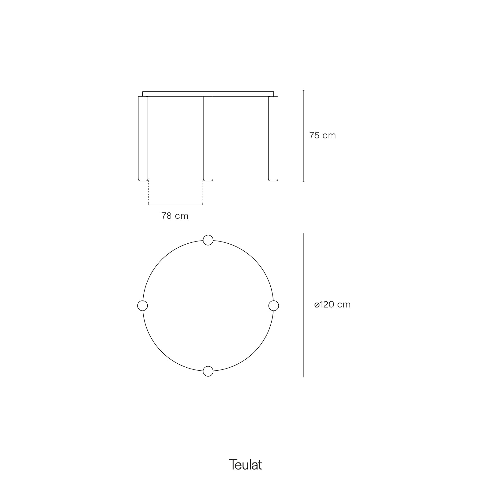 Round Table Atlas 120Cm Light Natural