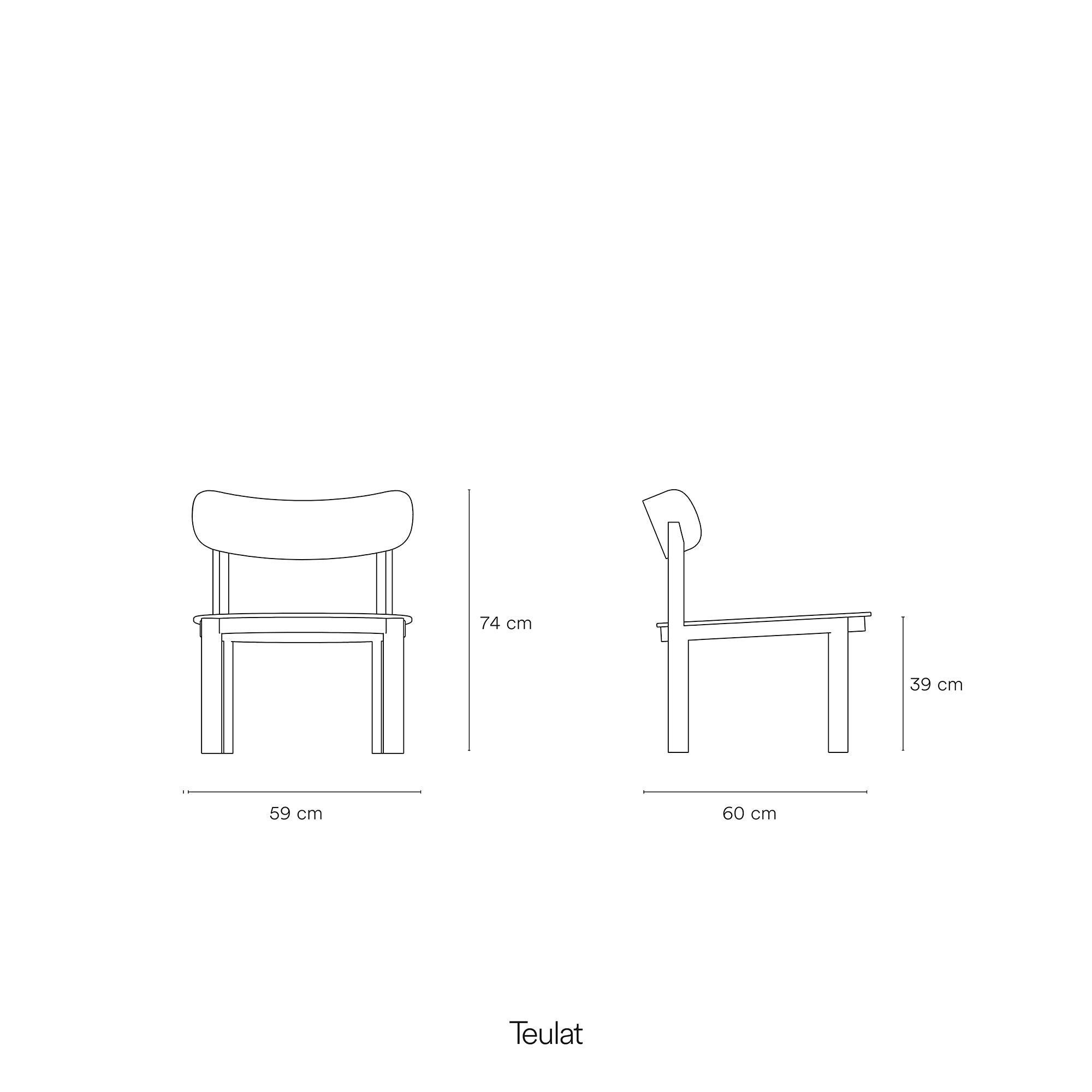 Lounge Chair Nara Light Natural (1 Piece Per Box)Ox