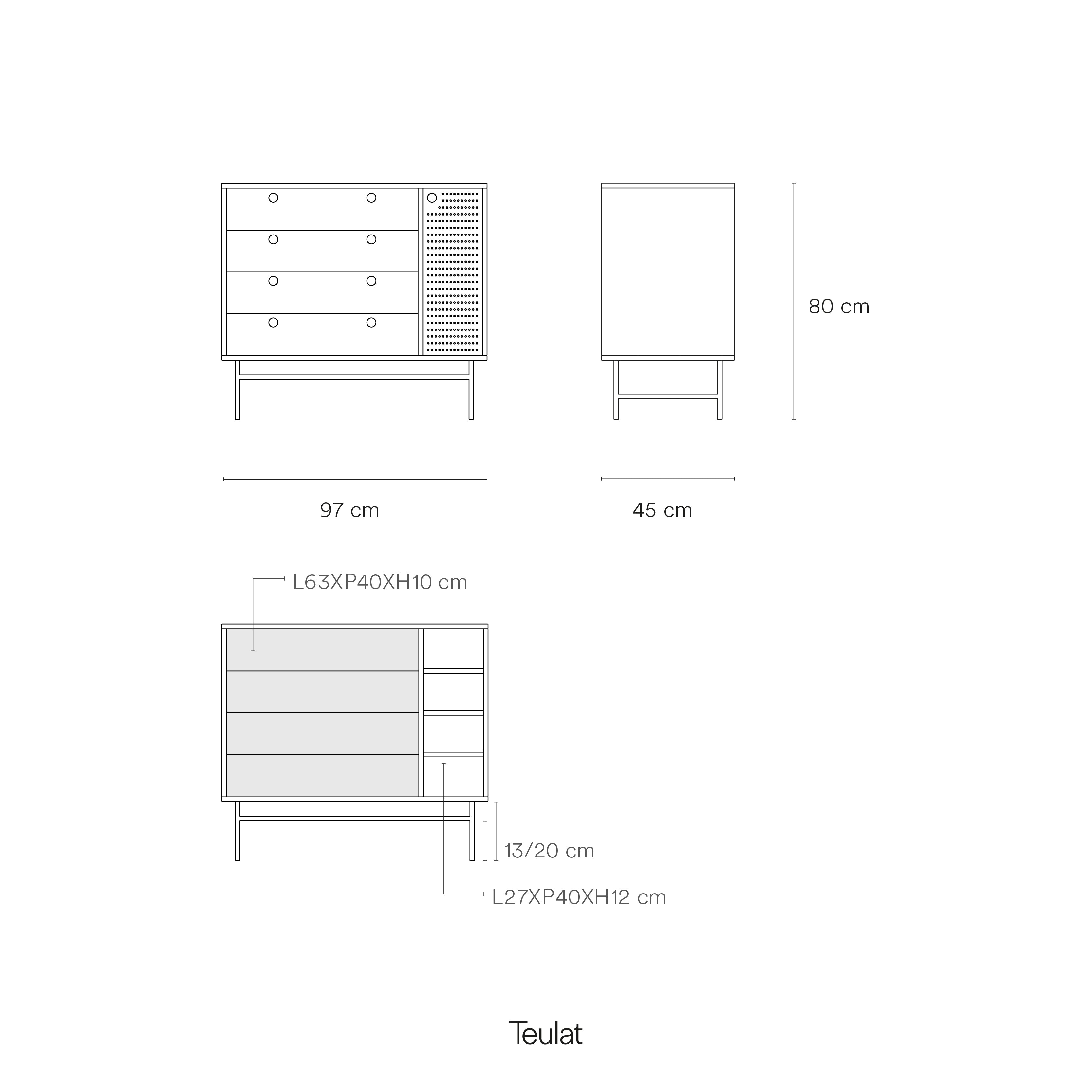 Chest Punto 4D/1D White