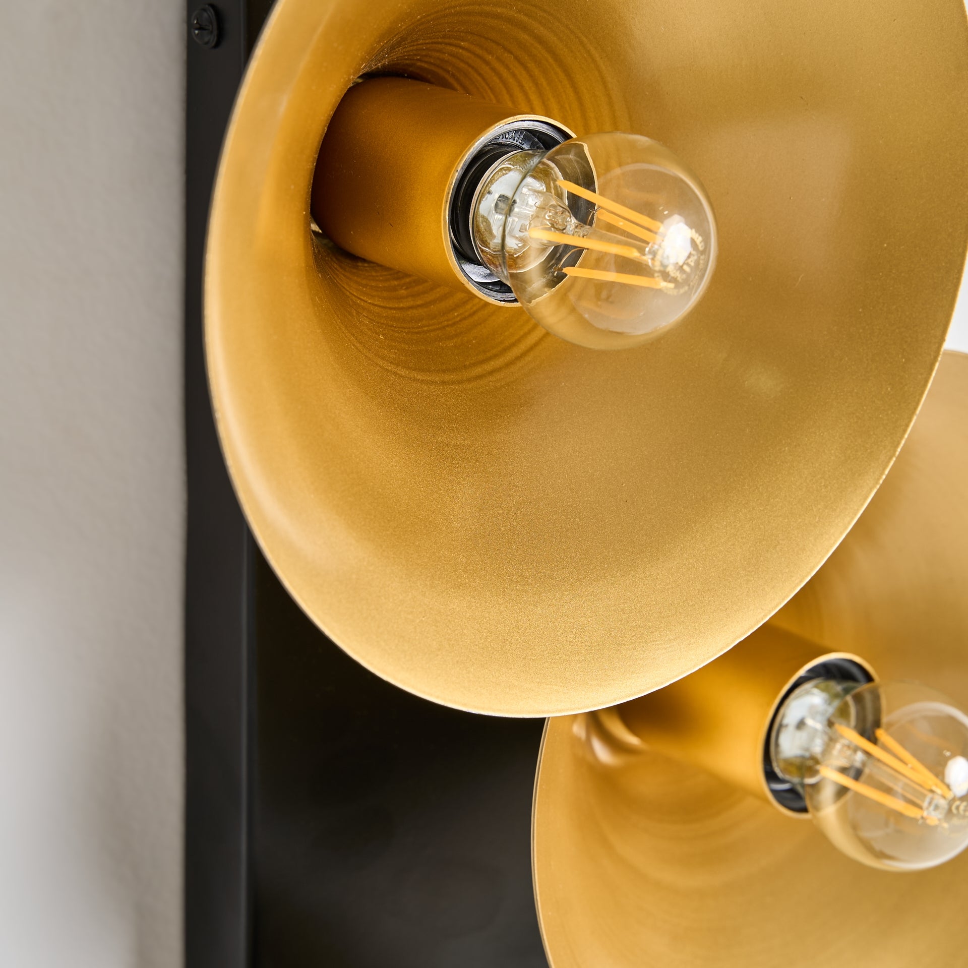 Lymouse Art Deco Wall Lamp - Gold & Black Geometric Design