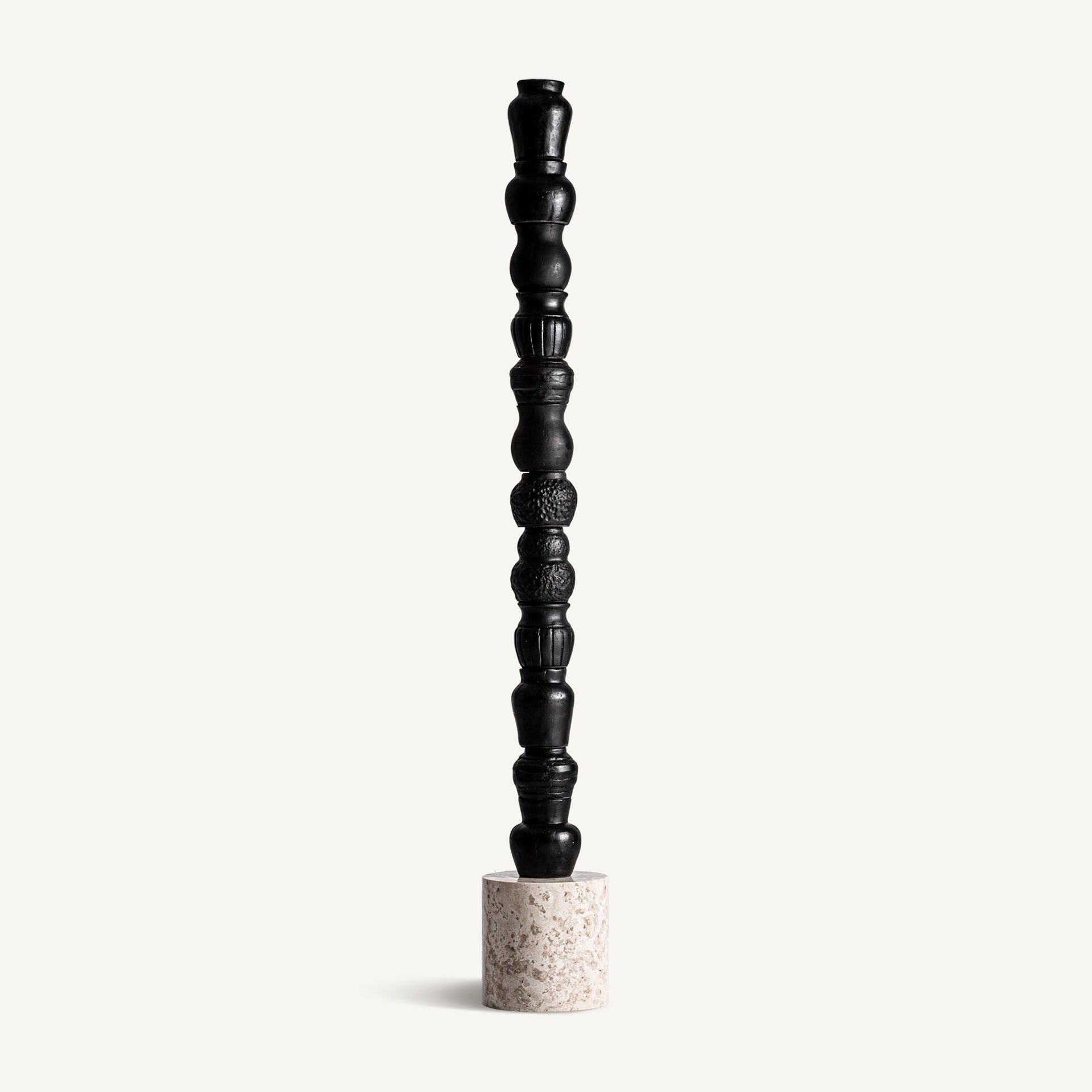 SOMA Minimalist Decorative Figure - Black Terracotta & Marble