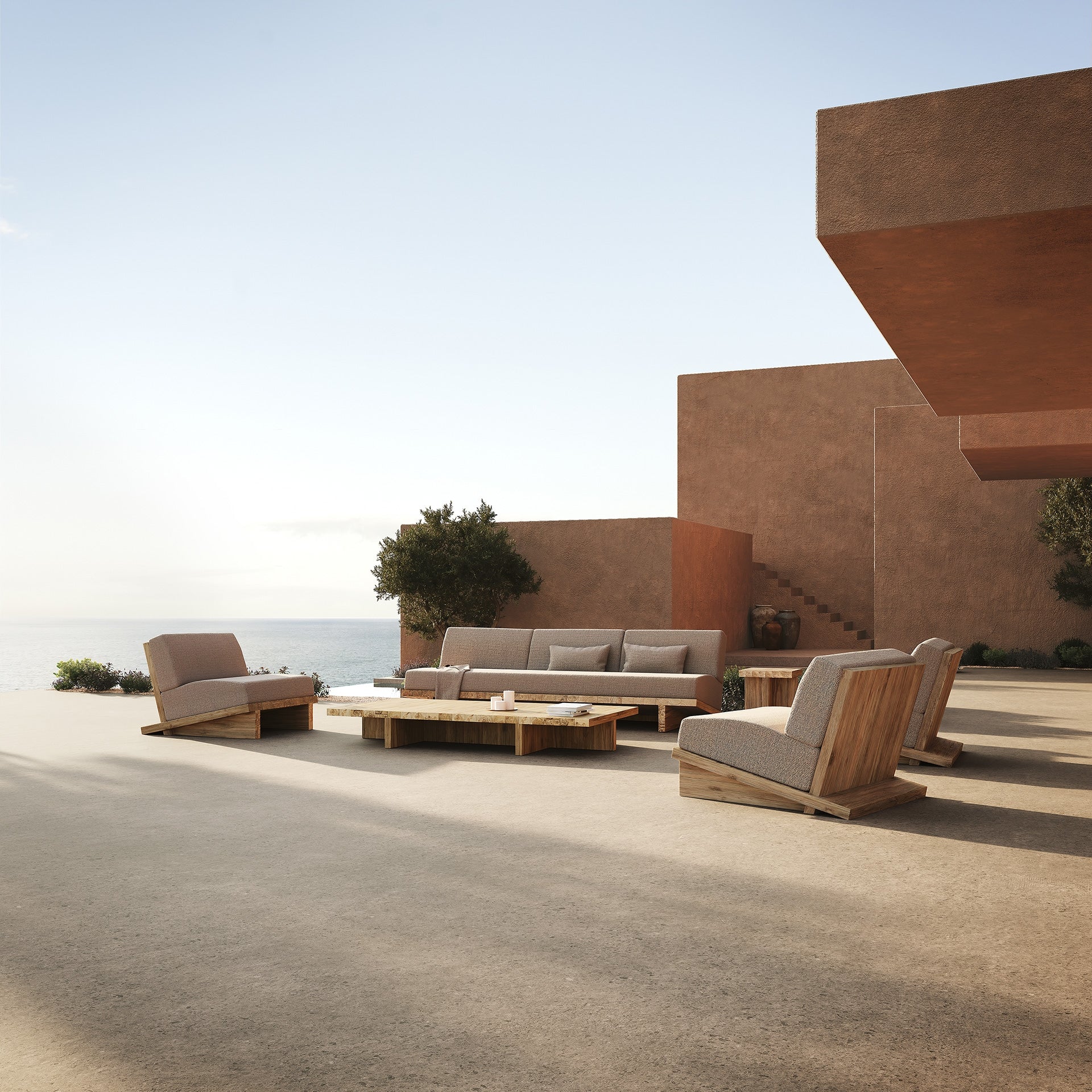 Pure Coffee Table - Minimalist Wood Design 100cm
