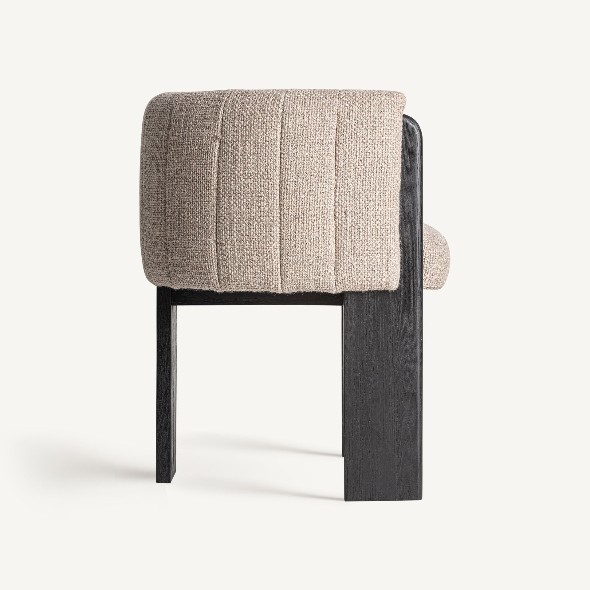 CLUNY Art Deco Chair - Oak Wood & Polyester Upholstery
