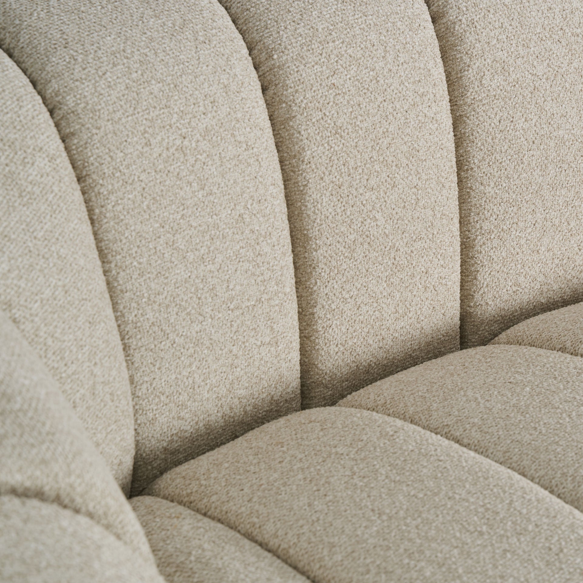 Maija Beige Polyester Sofa - Contemporary 3-Seater