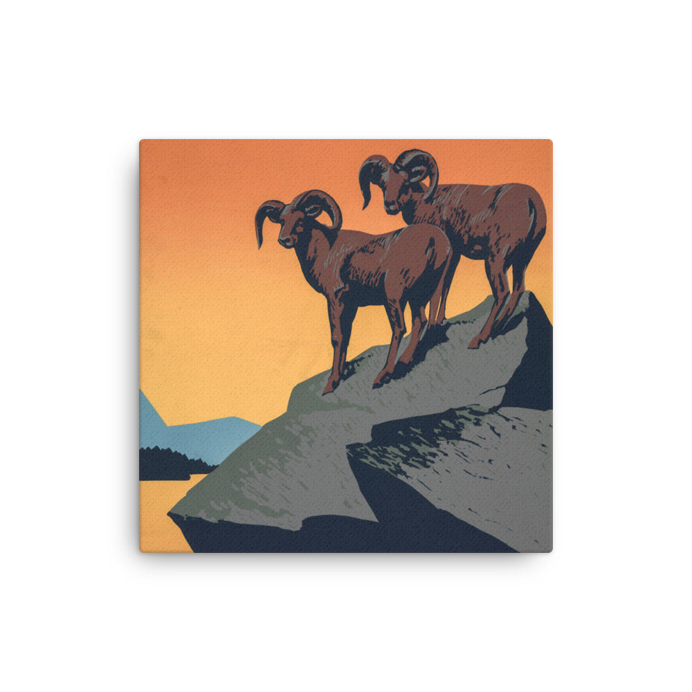 Protect our national parks - old propaganda canvas