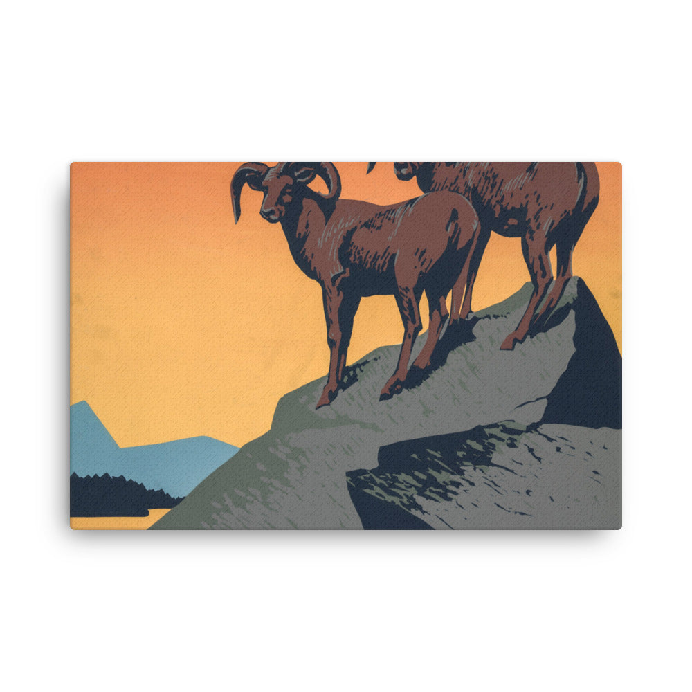 Protect our national parks - old propaganda canvas