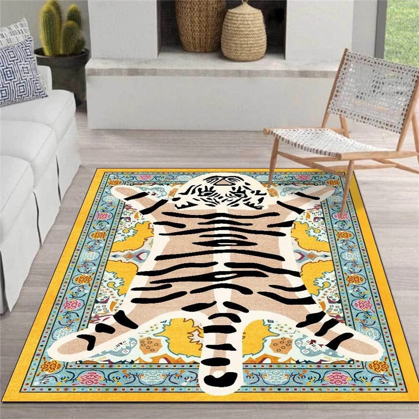Flannel Tiger Rug