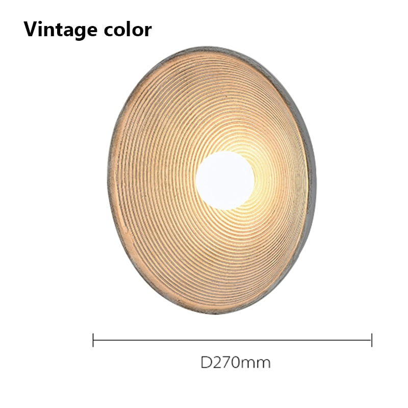 SkandiShop Indoor Retro Japanese Style Wall Circle Lamp